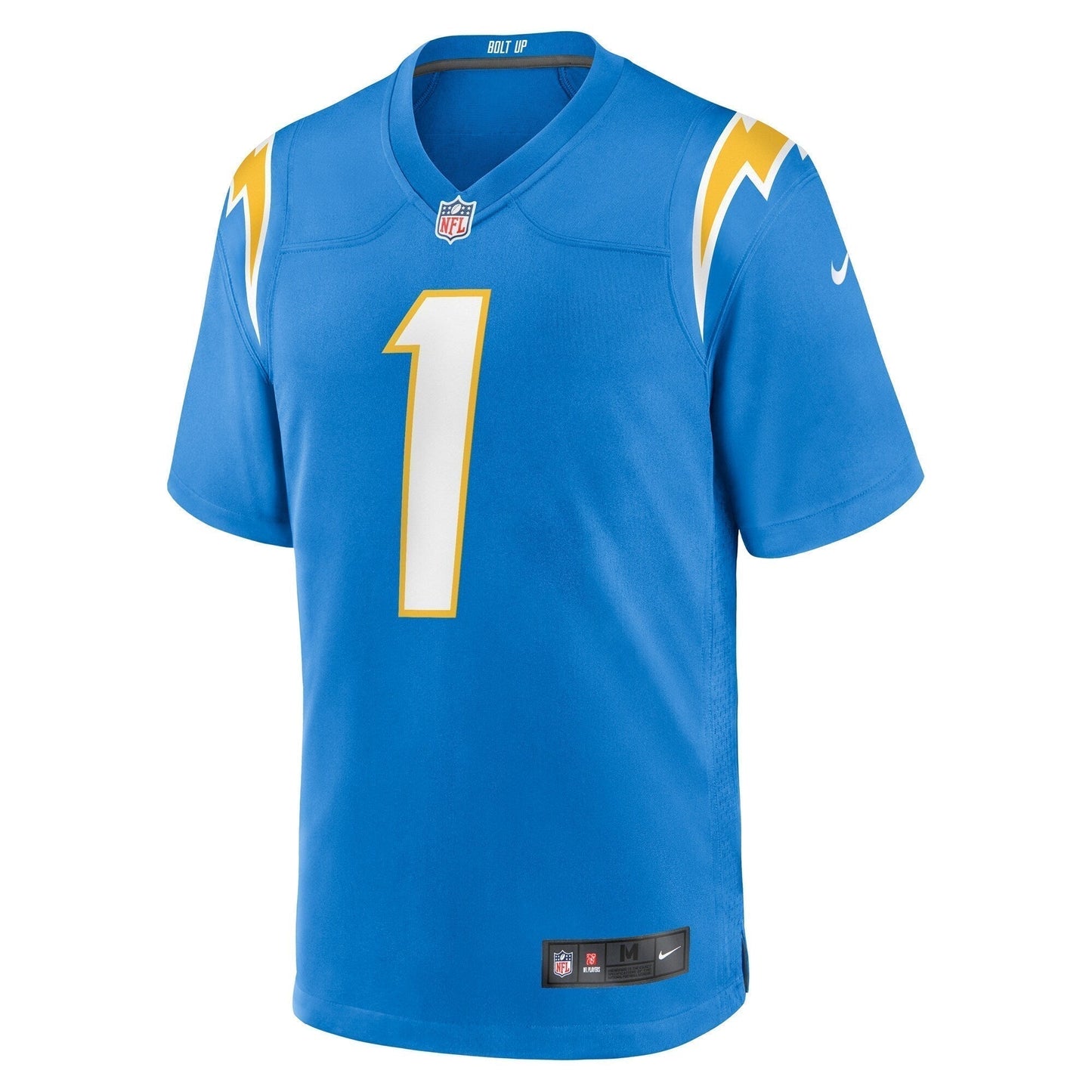 Quentin Johnston Los Angeles Chargers Game Jersey - Powder Blue football jersey product view 2