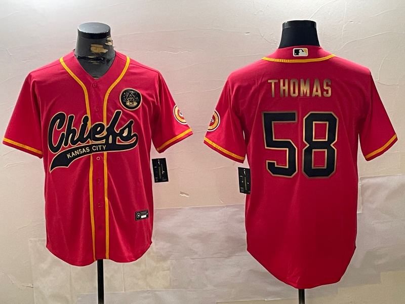 Men's Kansas City Chiefs Derrick Thomas Red Game Player Jersey football jersey product view 1