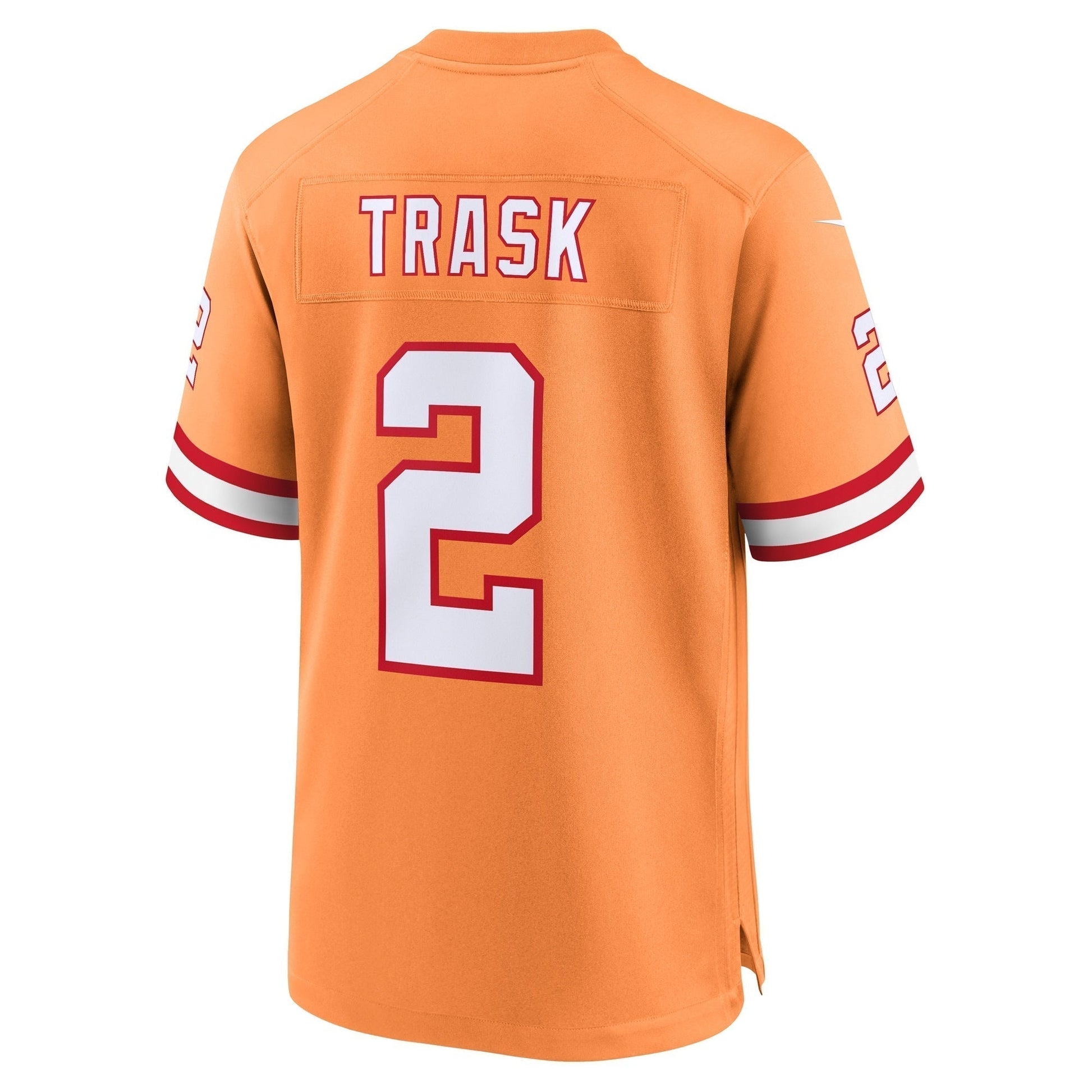 Kyle Trask Tampa Bay Buccaneers Throwback Game Jersey - Orange football jersey product view 3