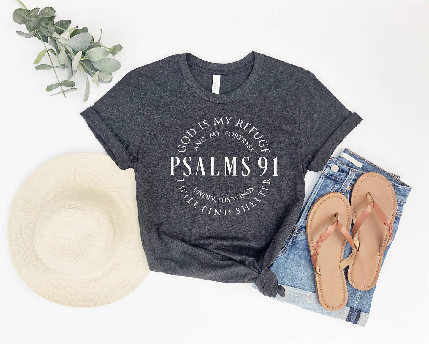Psalms 91  T-Shirt Unisex T-shirt, Sweatshirt, Hoodie, Long Sleeve Tee - T-Shirt, Sweatshirt, Hoodie