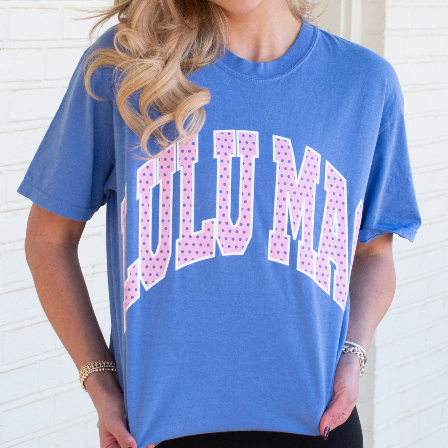 LM-PD-1001 Polka Dot Adult Flo Blue Comfort Colors Tee Unisex T-shirt, Sweatshirt, Hoodie, Long Sleeve Tee - T-Shirt, Sweatshirt, Hoodie