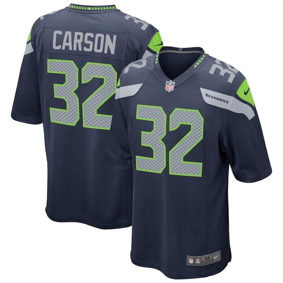 Chris Carson Seattle Seahawks Jersey football jersey product view 1