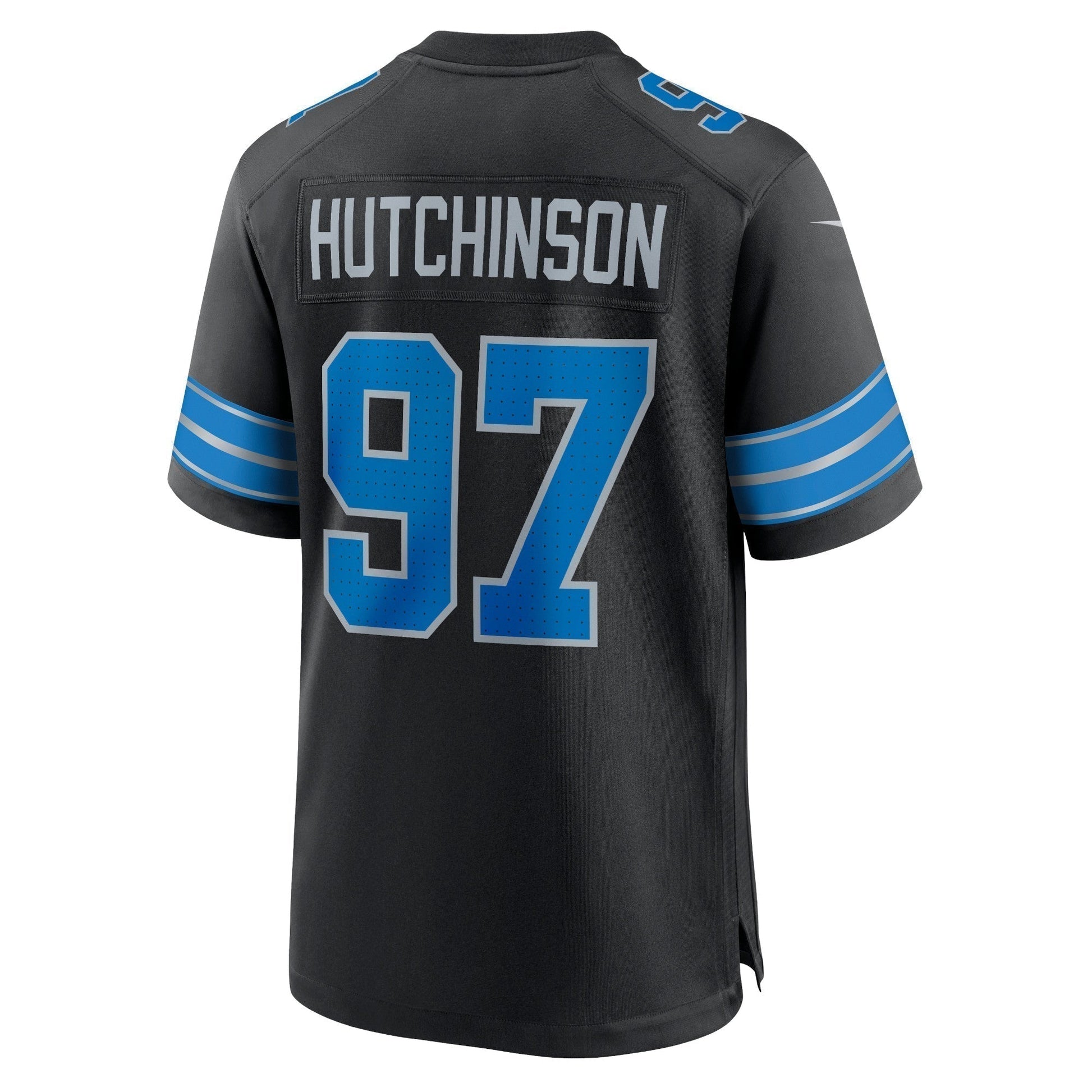 Aidan Hutchinson Detroit Lions 2nd Alternate Game Jersey - Black football jersey product view 3