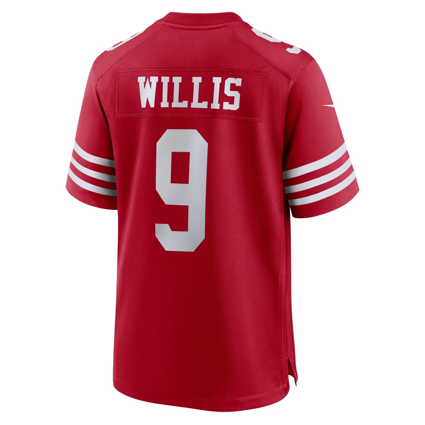 Brayden Willis San Francisco 49ers Team Game Jersey - Scarlet football jersey product view 3