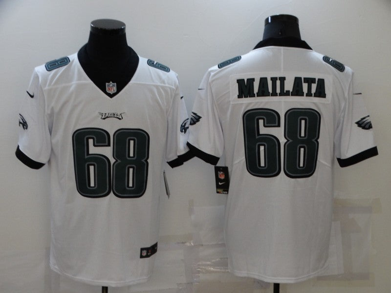 Men's Philadelphia Eagles Jordan Mailata #68 White Game Jersey1 basketball jersey product view 1