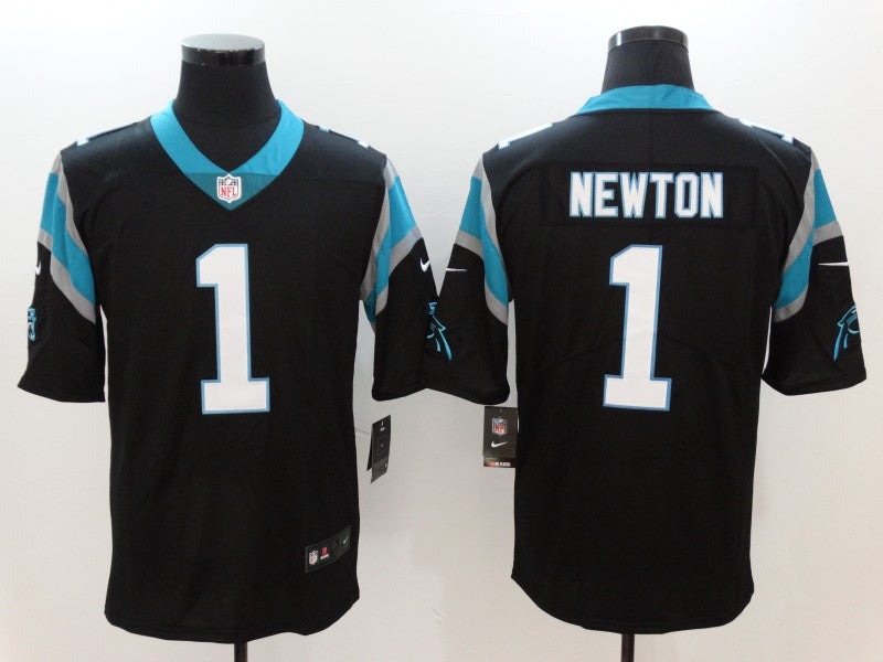 Men's Carolina Panthers Cam Newton #1 Black Game Jersey1 football jersey product view 1