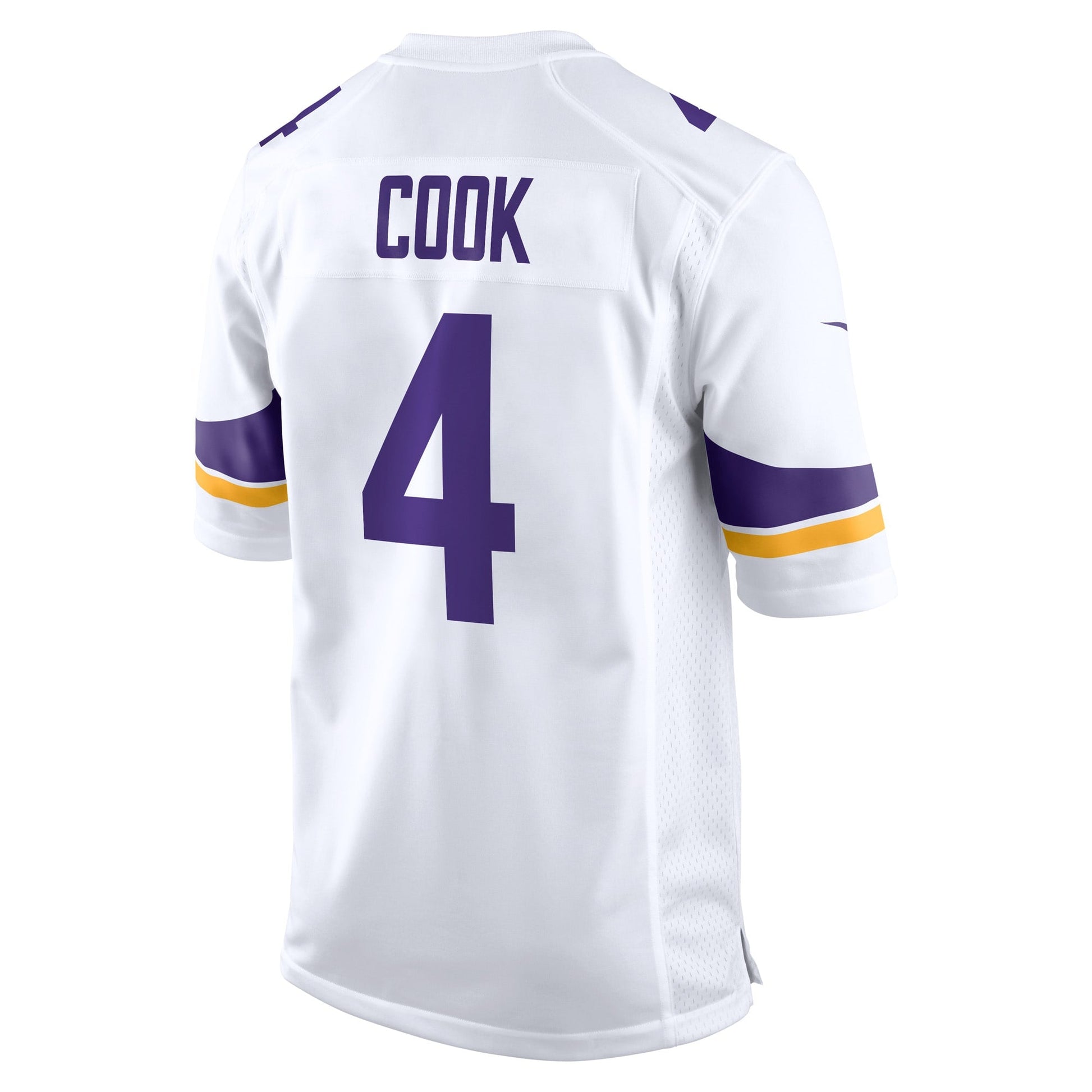 Dalvin Cook Minnesota Vikings Game Jersey - White football jersey product view 3