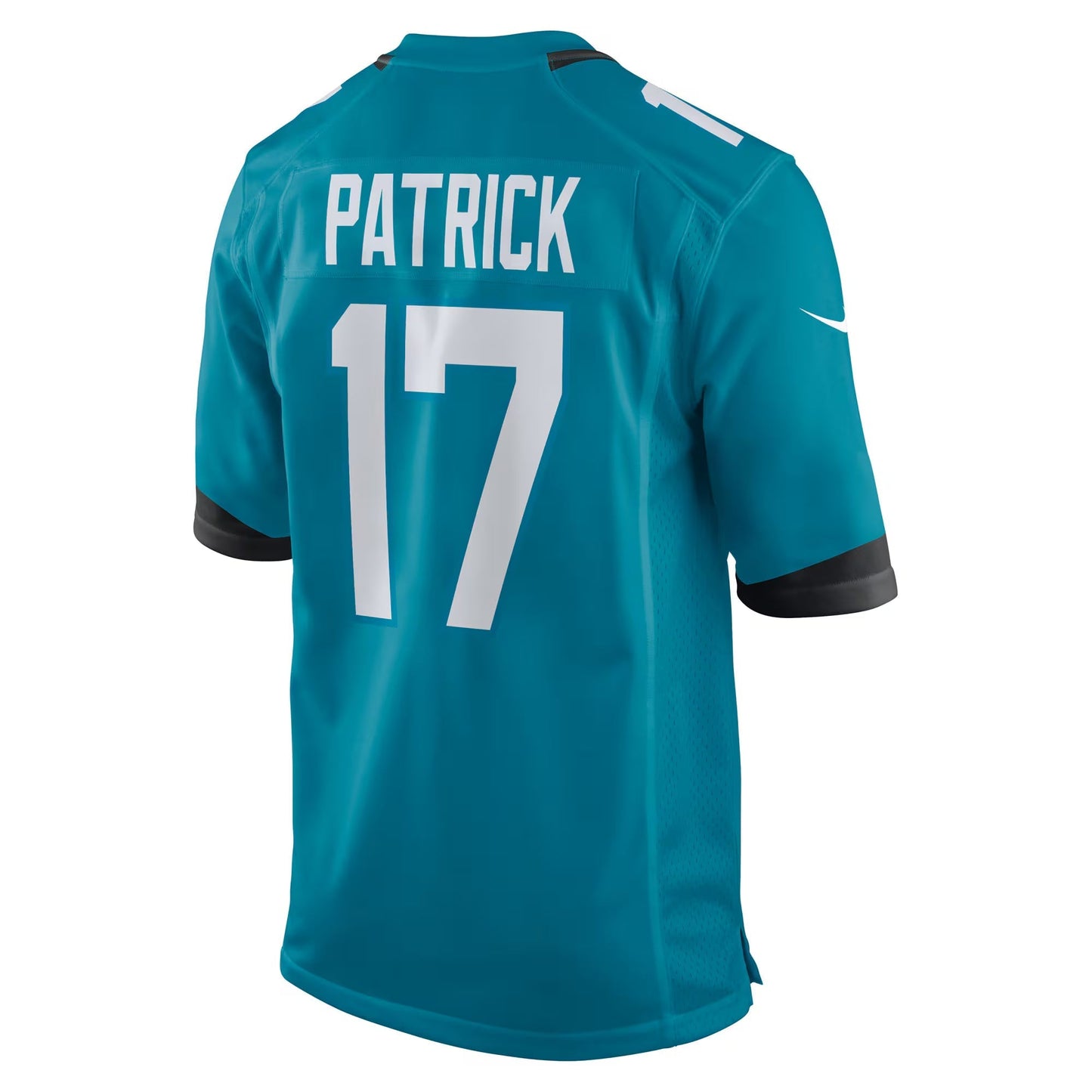 Jacksonville Jaguars Tim Patrick Teal Team Game Jersey football jersey product view 1