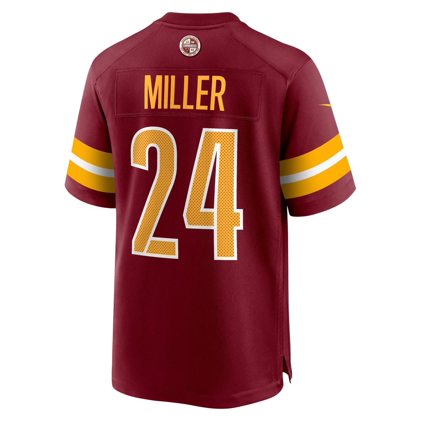 Washington Commanders Von Miller Burgundy Team Game Jersey football jersey product view 3