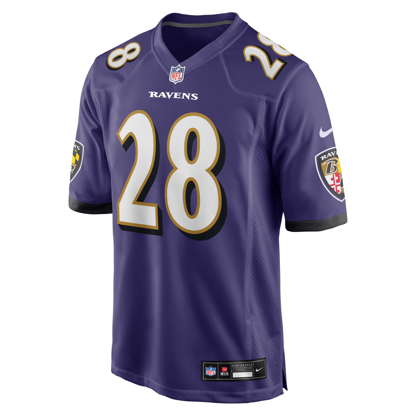 Baltimore Ravens Taven Bryan Purple Team Game Jersey football jersey product view 1