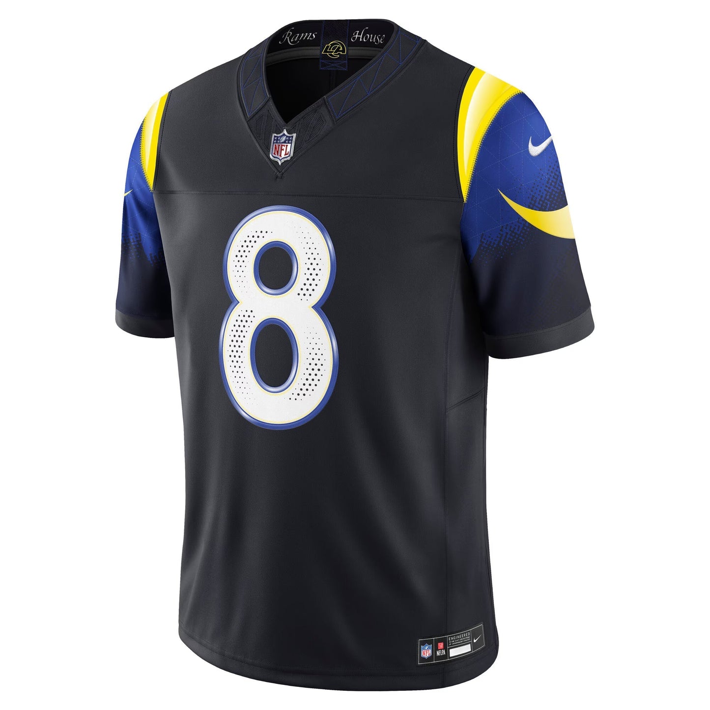 Los Angeles Rams Jared Verse Midnight Blue 2025 Rivalries Collection Limited Jersey football jersey product view 1