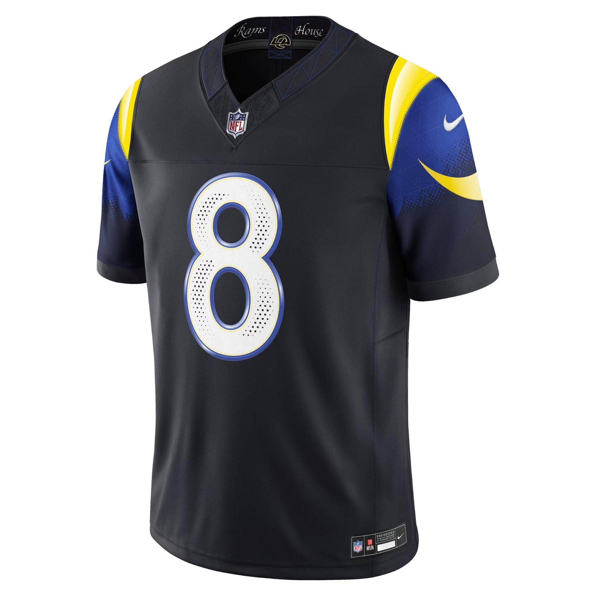 Los Angeles Rams Jared Verse Midnight Blue 2025 Rivalries Collection Limited Jersey football jersey product view 1