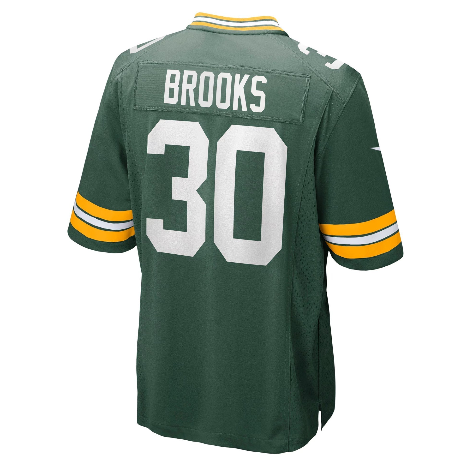 Green Bay Packers Chris Brooks Green Team Game Jersey football jersey product view 3
