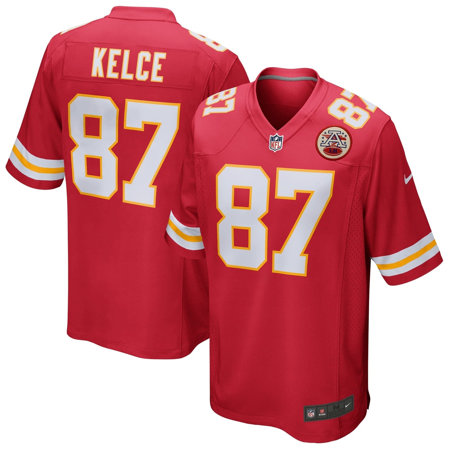 Kansas City Chiefs Travis Kelce Red Game Jersey football jersey product view 1