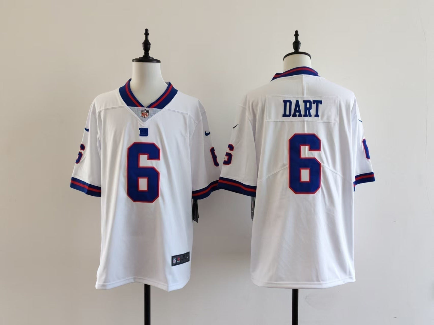 Men's New York Giants Jaxson Dart Jersey-White football jersey product view 1