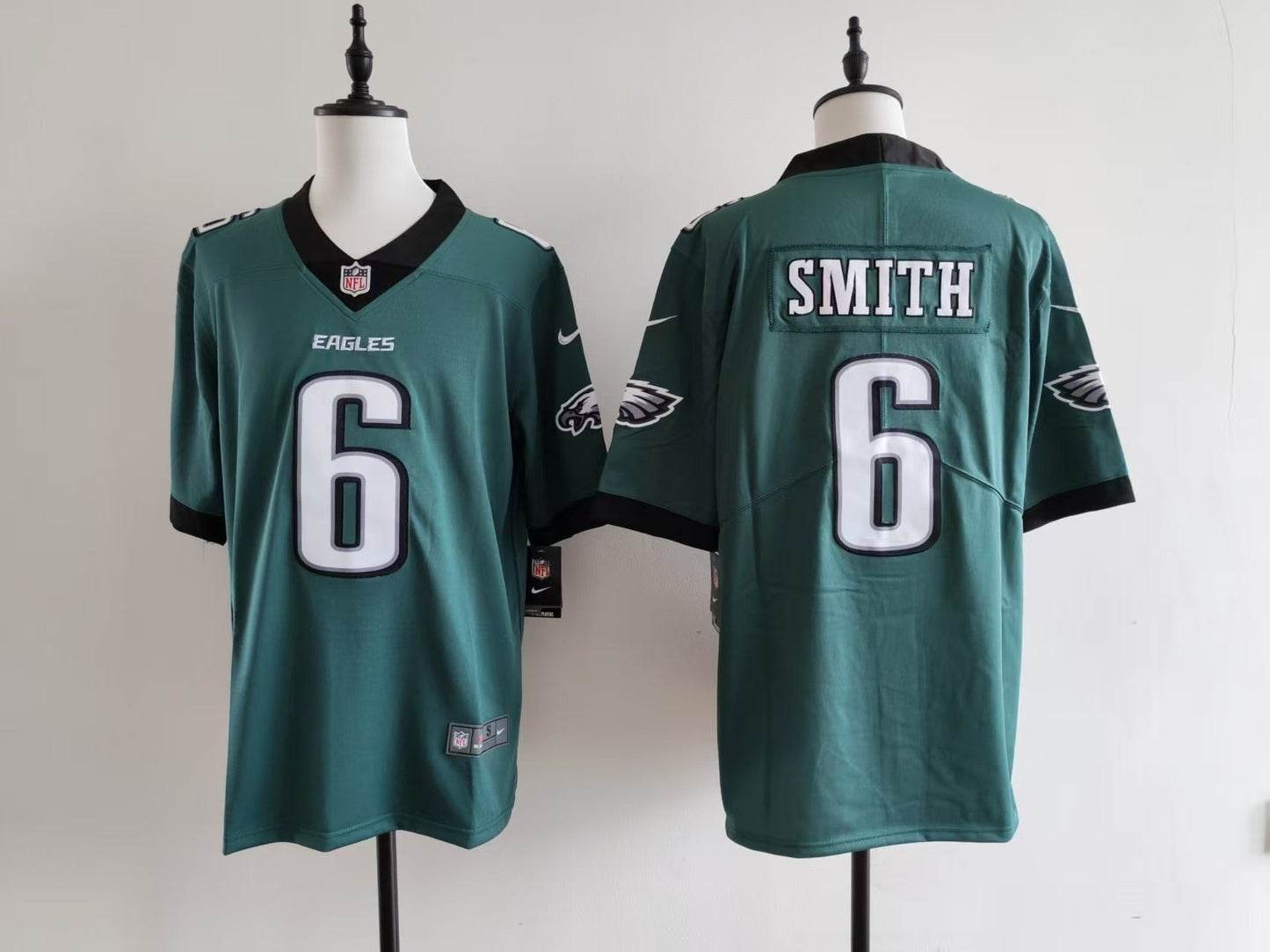 Men's Philadelphia Eagles DeVonta Smith Jersey-Midnight Green football jersey product view 1