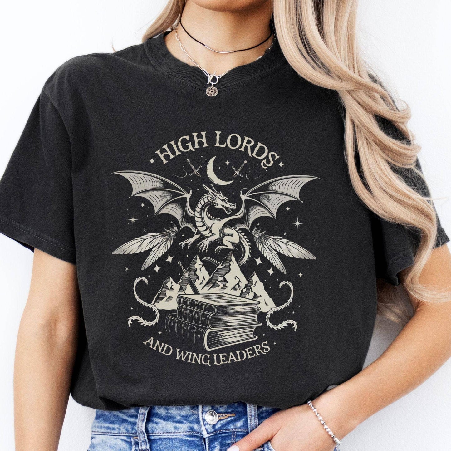 Velaris High Lords & Wing Leaders Book Dragon T-Shirt Unisex T-shirt, Sweatshirt, Hoodie, Long Sleeve Tee - T-Shirt, Sweatshirt, Hoodie