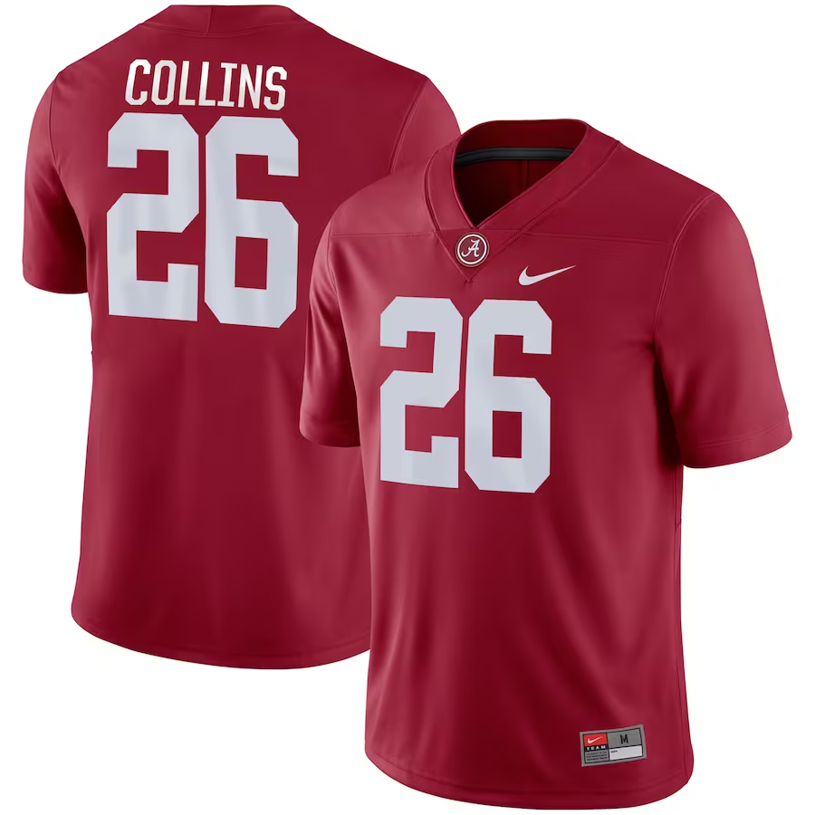 Men's Alabama Crimson Tide Landon Collins Crimson Player Game Jersey sports jersey product view 1