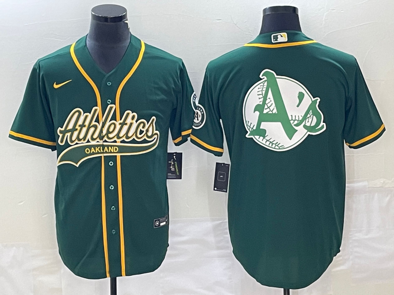 Men's Oakland Athletics Kelly Green Replica Team Jersey Joint Edition baseball jersey product view 1