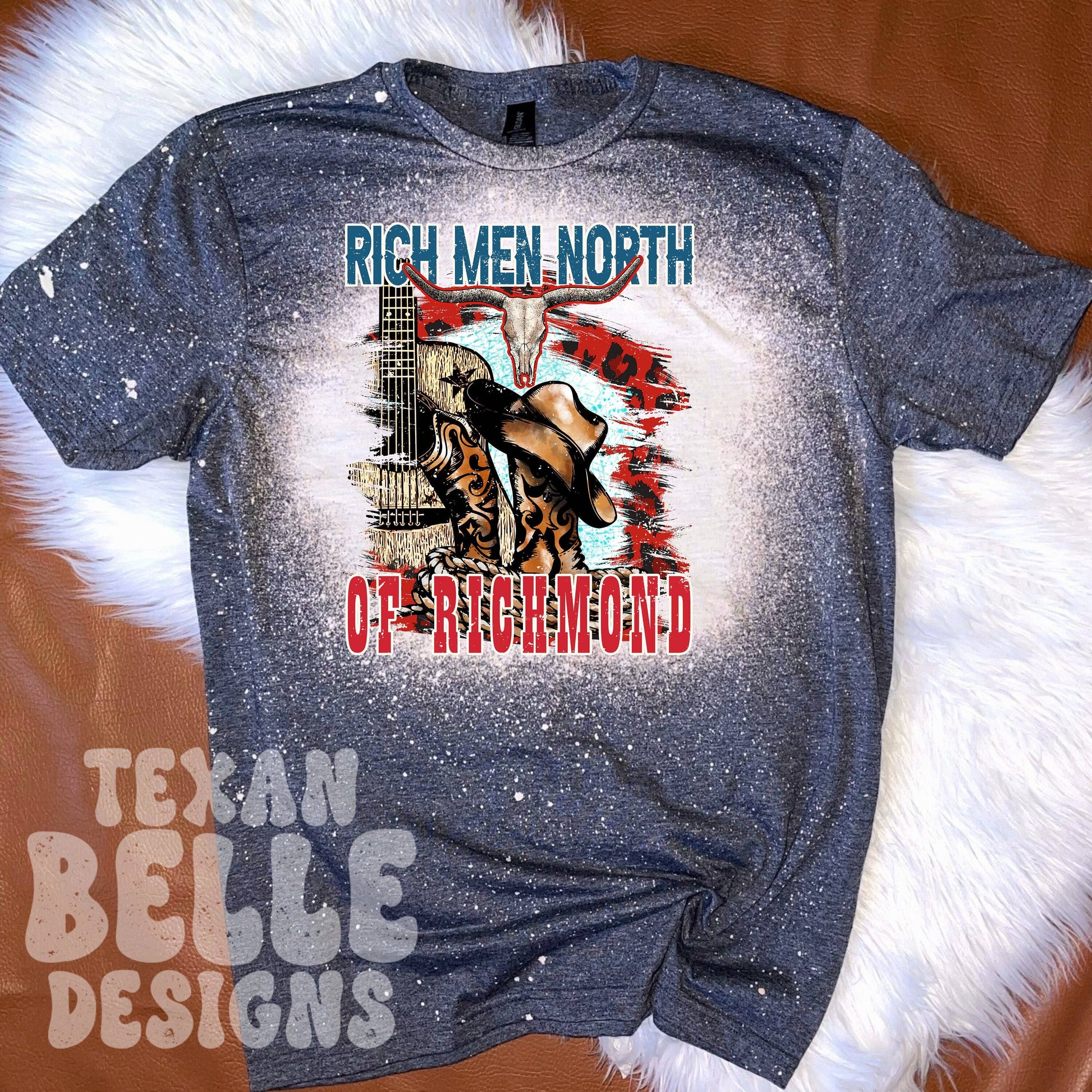 Rich Men North of Richmond Bleached T-Shirt - Old Soul Fan T Unisex T-shirt, Sweatshirt, Hoodie, Long Sleeve Tee - T-Shirt, Sweatshirt, Hoodie