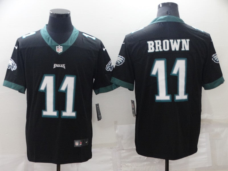 Men's Philadelphia Eagles A.J. Brown Black Game Jersey football jersey product view 1