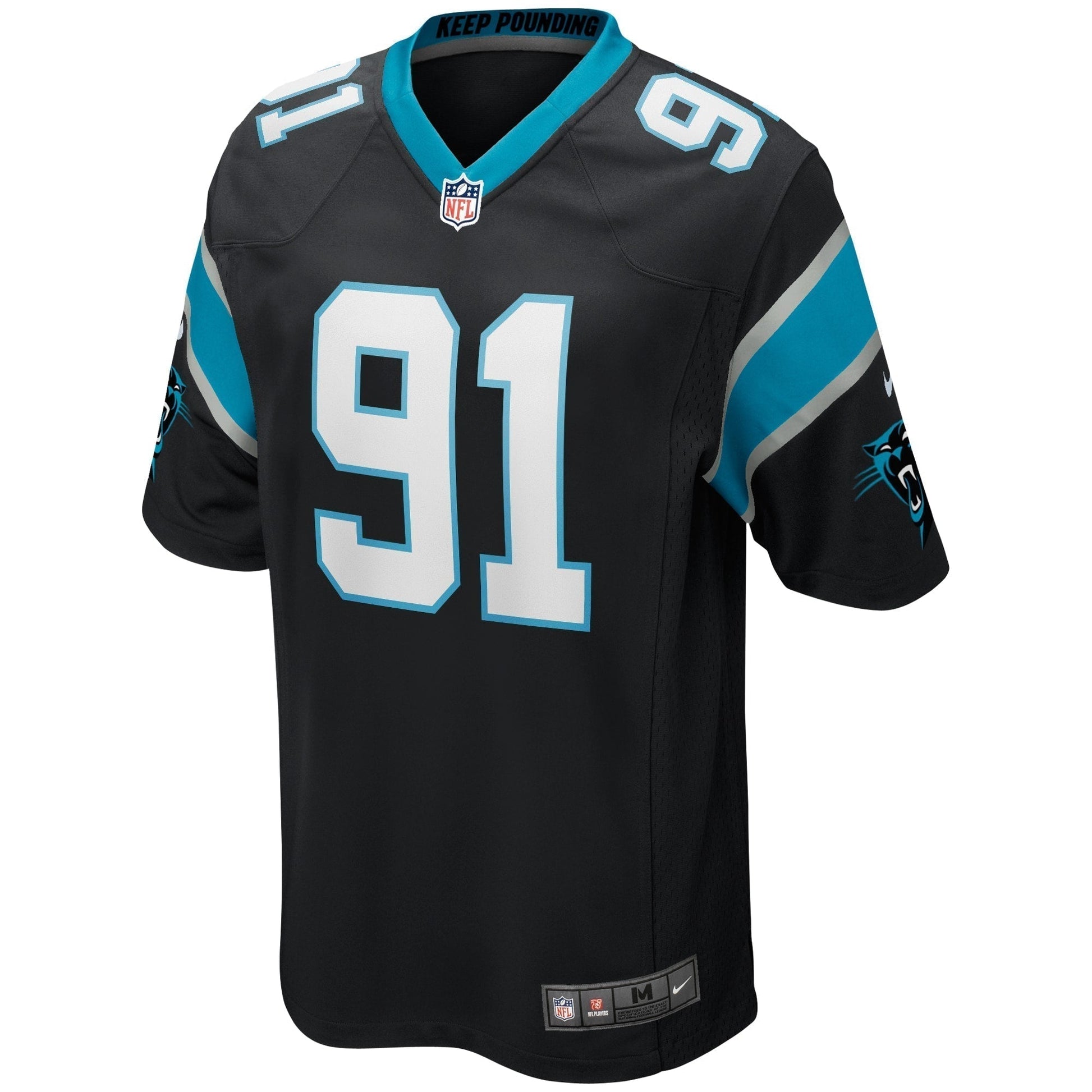 Kevin Greene Carolina Panthers Game Retired Jersey - Black football jersey product view 2