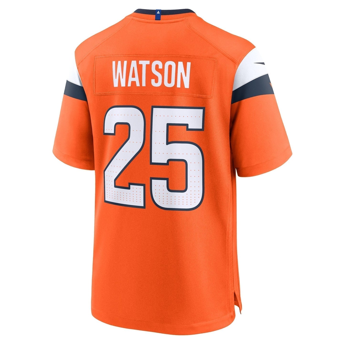 Blake Watson Denver Broncos Team Game Jersey - Orange football jersey product view 3