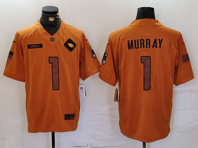 Men's Arizona Cardinals Kyler Murray Brown 2023 Salute To Service Limited Jersey football jersey product view 1