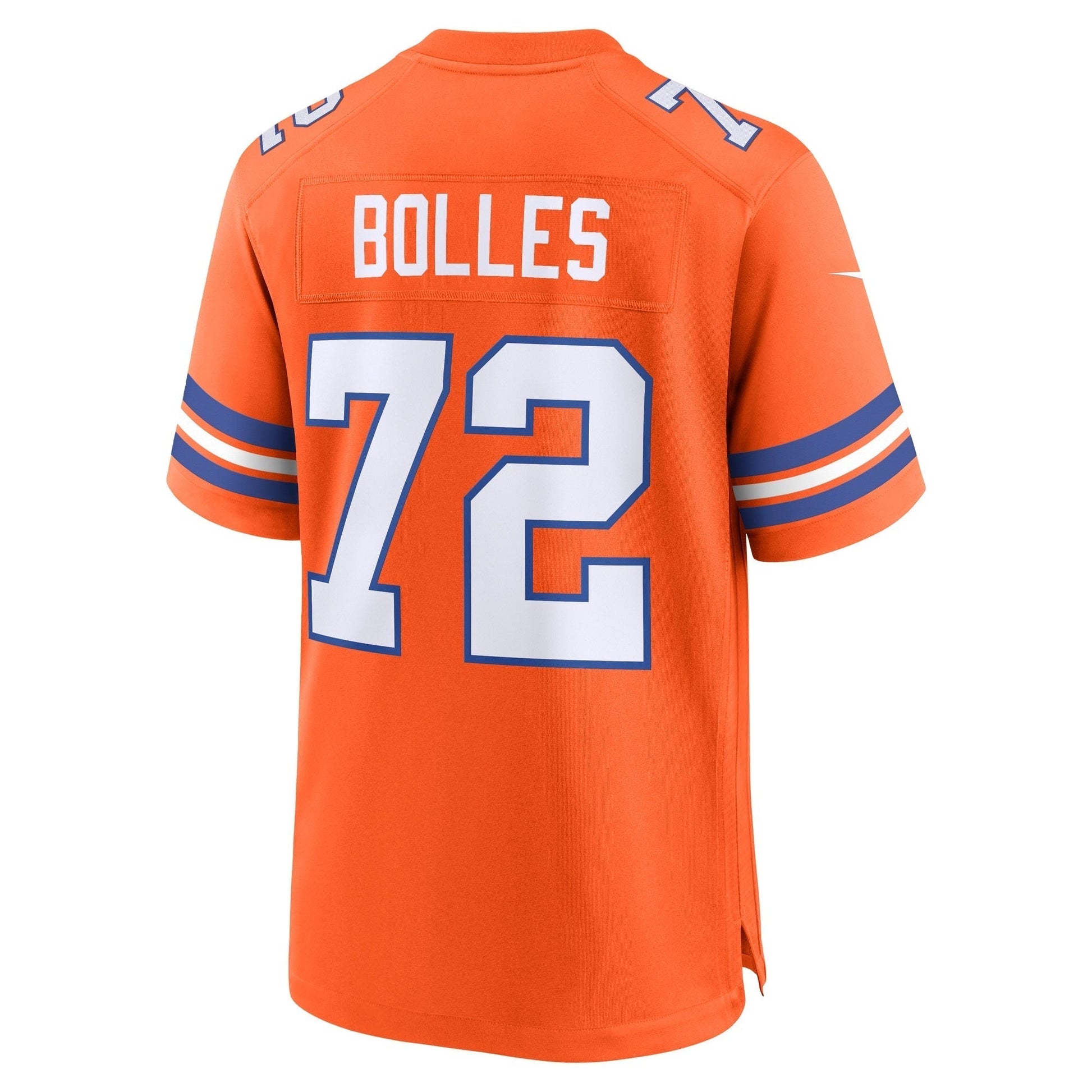 Garrett Bolles Denver Broncos Mile High Collection 1977 Throwback Game Jersey - Orange football jersey product view 3