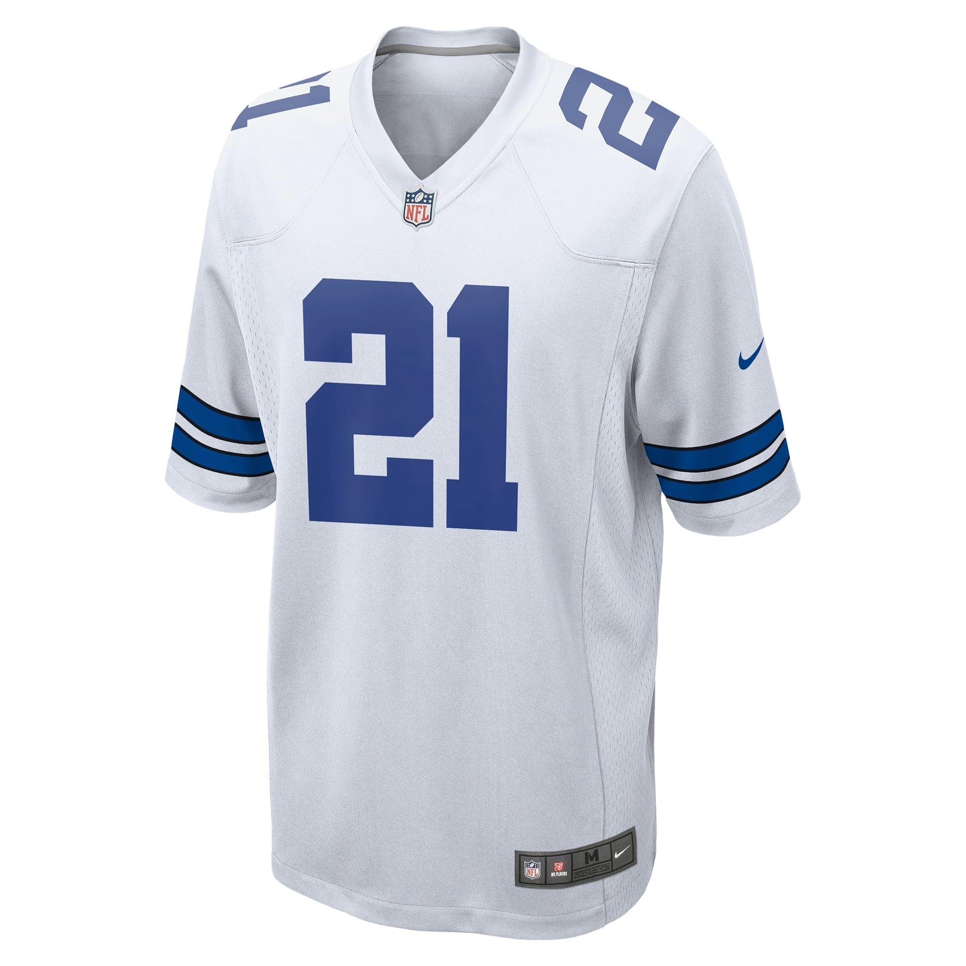 Ezekiel Elliott Dallas Cowboys Team Game Jersey - White football jersey product view 2