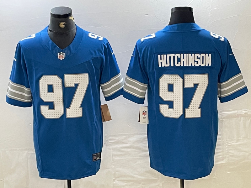 Men's Detroit Lions Aidan Hutchinson Blue Vapor F.U.S.E. Limited Jersey football jersey product view 1