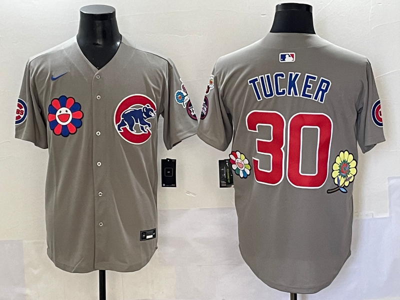 Men's Chicago Cubs Kyle Tucker Gray Limited Player Jersey baseball jersey product view 1