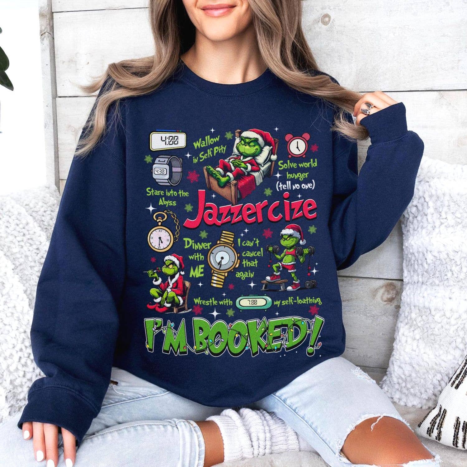 I'm Booked Sweatshirt - Cozy Holiday Sweater, Green Movie Unisex T-shirt, Sweatshirt, Hoodie, Long Sleeve Tee - T-Shirt, Sweatshirt, Hoodie