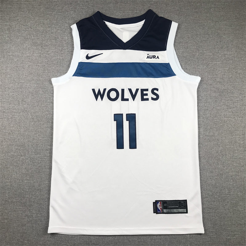 Timberwolves #11 White Jersey basketball jersey product view 1