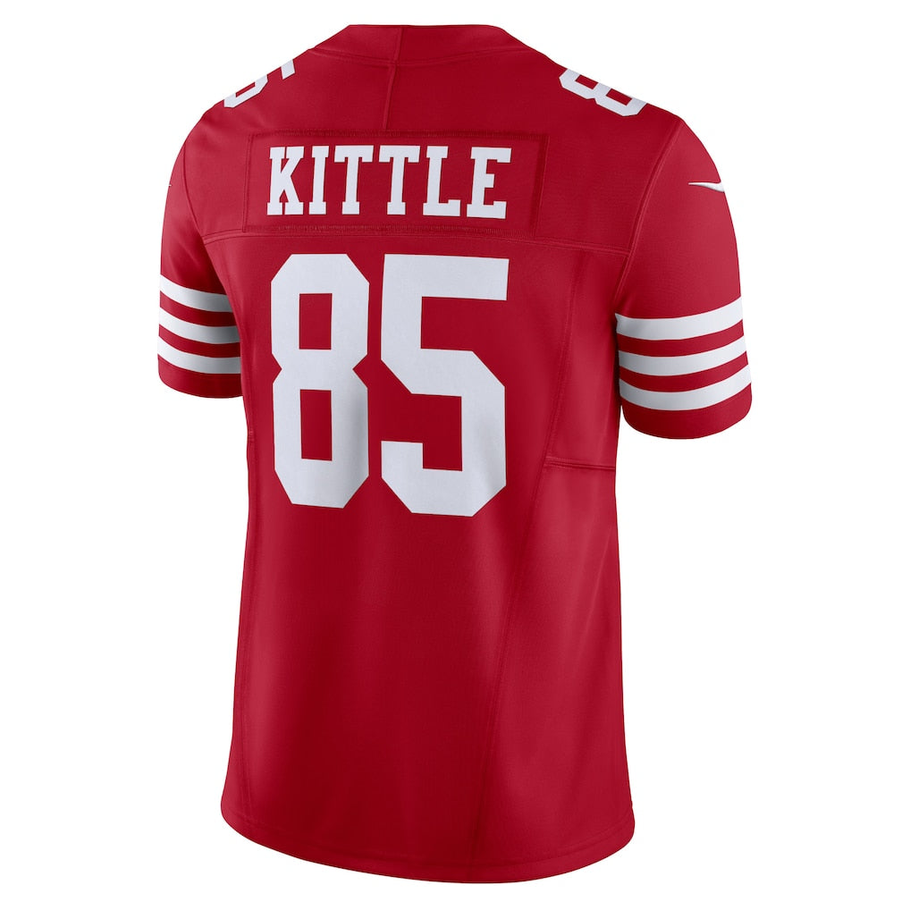 SF.49ers #85 George Kittle Scarlet Vapor F.U.S.E. Limited Jersey football jersey product view 1