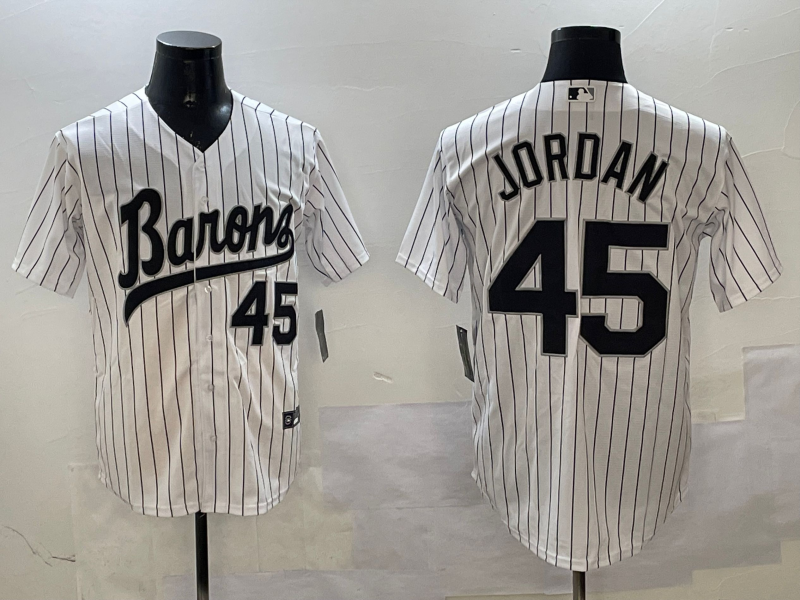 Men's Chicago White Sox Michael Jordan #45 White Limited Player Jersey1 basketball jersey product view 1