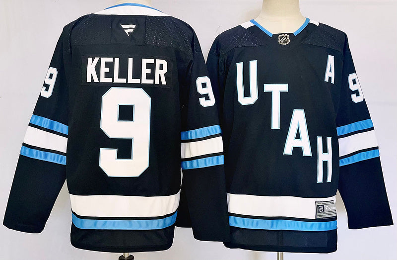 Men's Phoenix Coyotes Clayton Keller #9 Black Game jersey1 sports jersey product view 1
