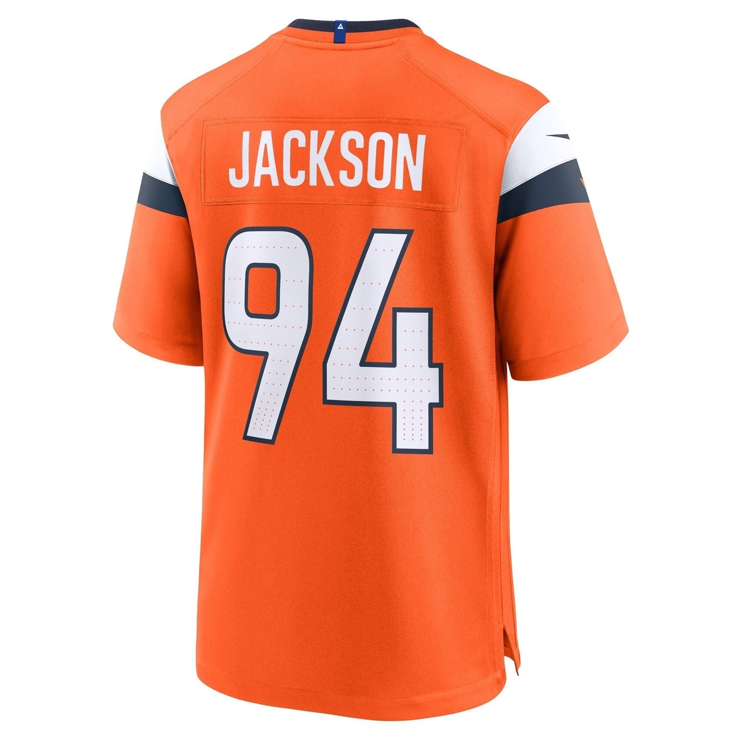Jordan Jackson Denver Broncos Team Game Jersey - Orange football jersey product view 3
