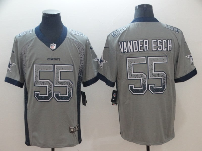 Men's Dallas Cowboys Leighton Vander Esch #55 Gray Game Player Jersey1 football jersey product view 1