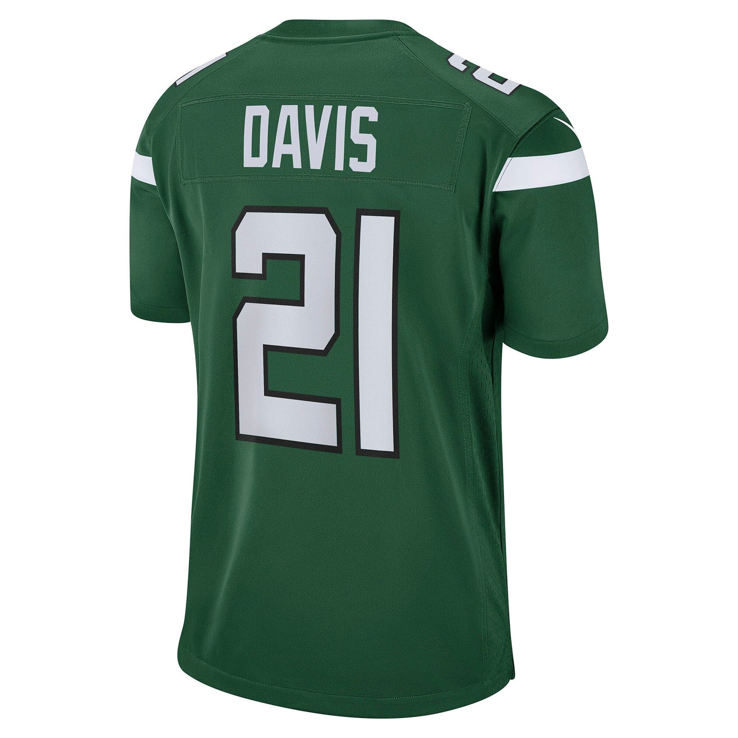 Ashtyn Davis New York Jets Game Jersey - Gotham Green football jersey product view 3