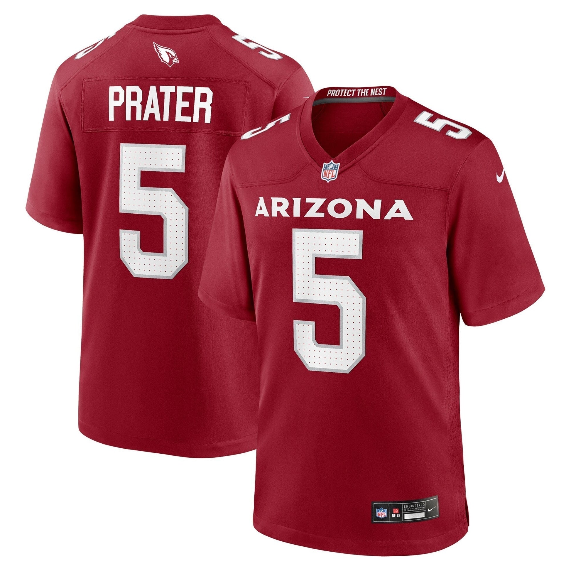 Matt Prater Arizona Cardinals Team Game Jersey - Cardinal football jersey product view 1