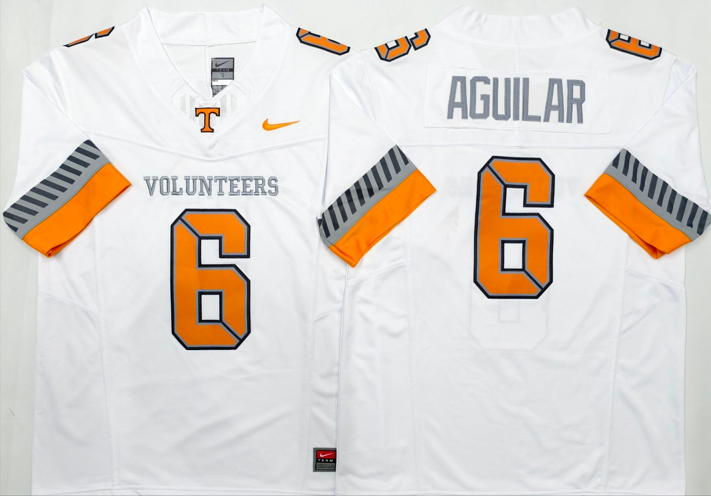 Men's Tennessee Volunteers Joey Aguilar #6 White Player Game Jersey sports jersey product view 1