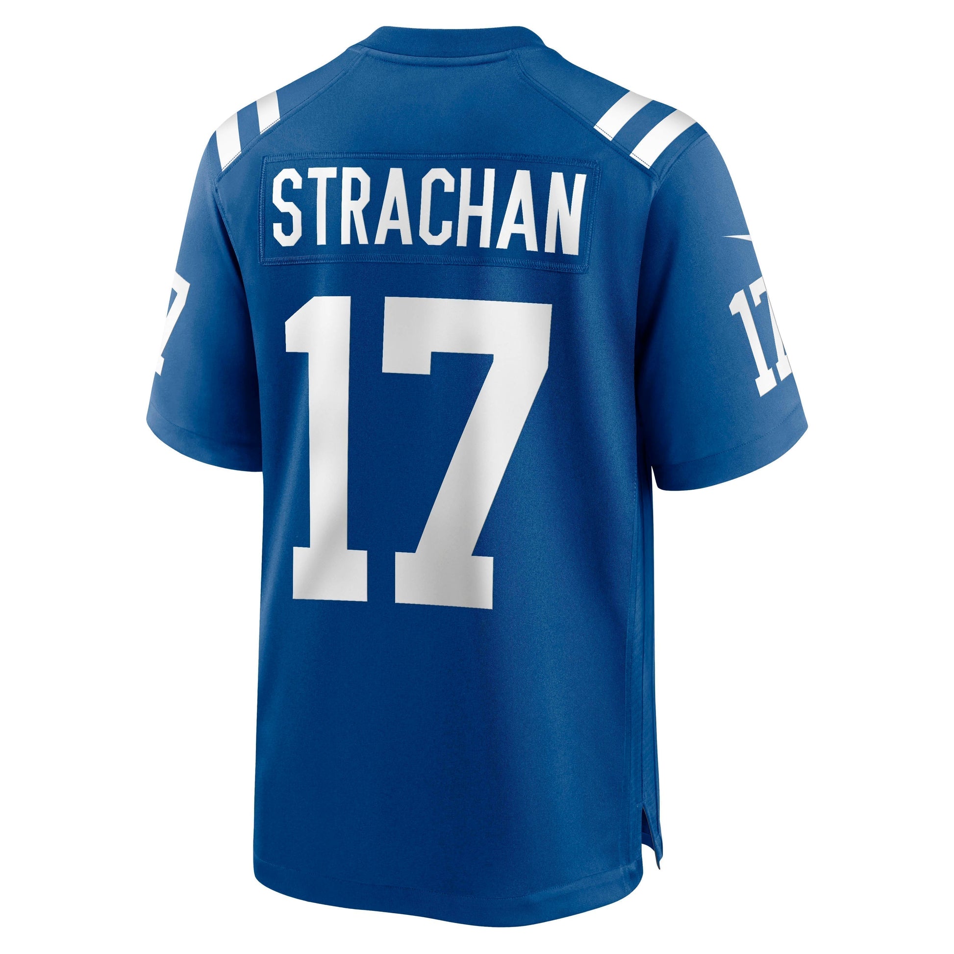 Mike Strachan Indianapolis Colts Game Jersey - Royal football jersey product view 3