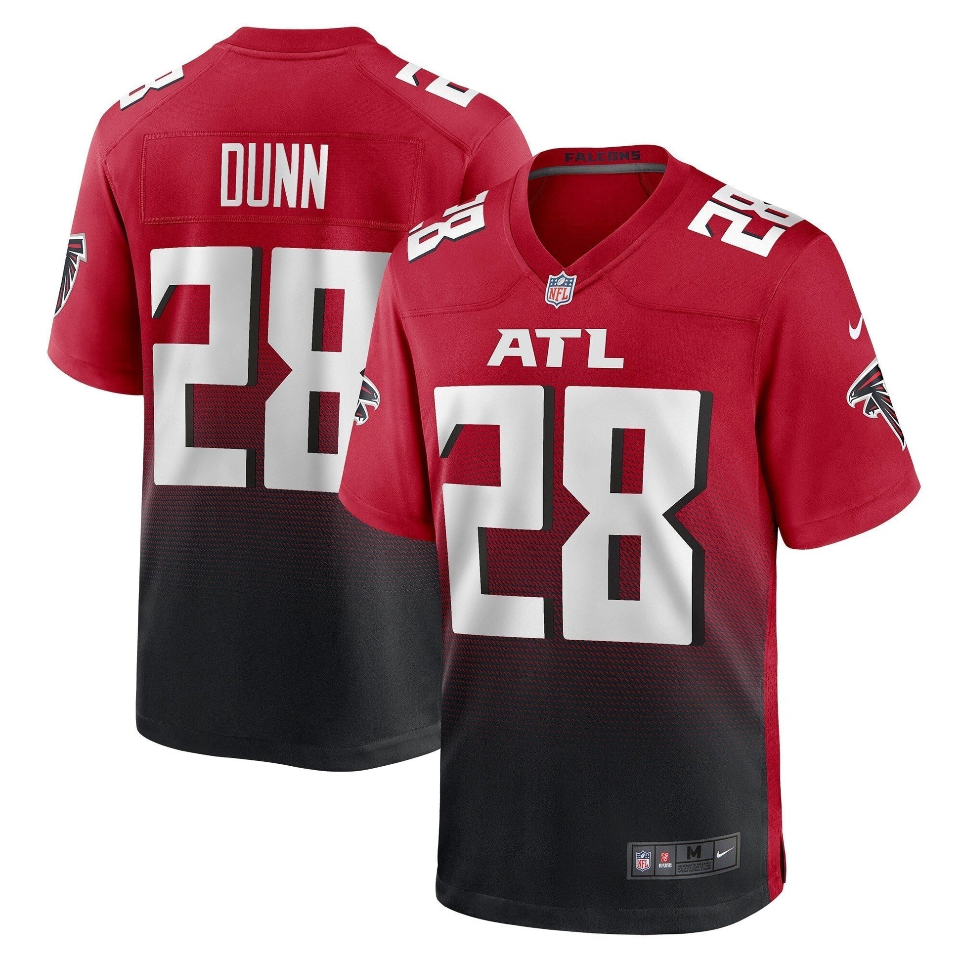 Warrick Dunn Atlanta Falcons Retired Alternate Game Jersey - Red football jersey product view 1