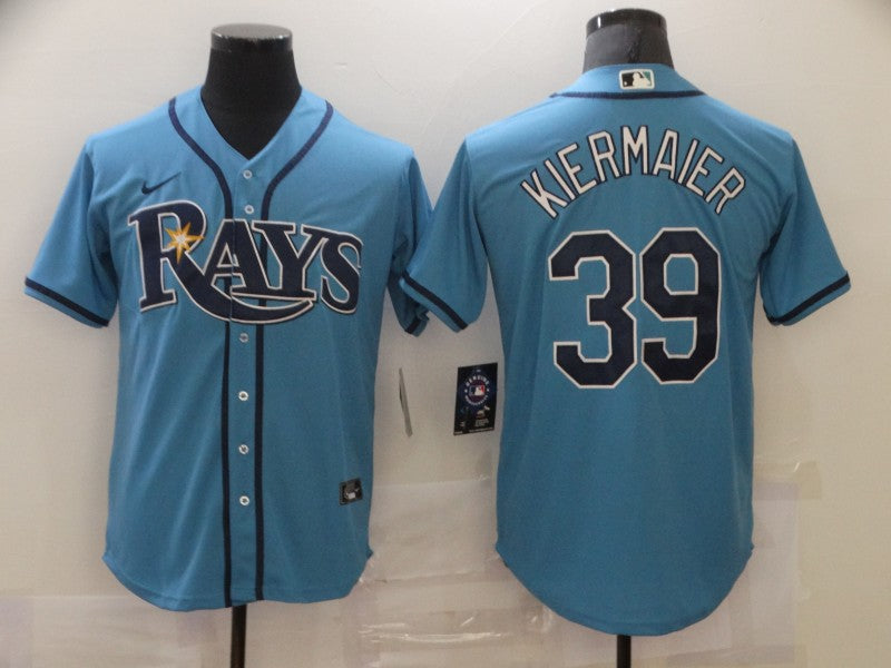 Men's Tampa Bay Rays Kevin Kiermaier #39 Blue Replica Baseball Jersey baseball jersey product view 1