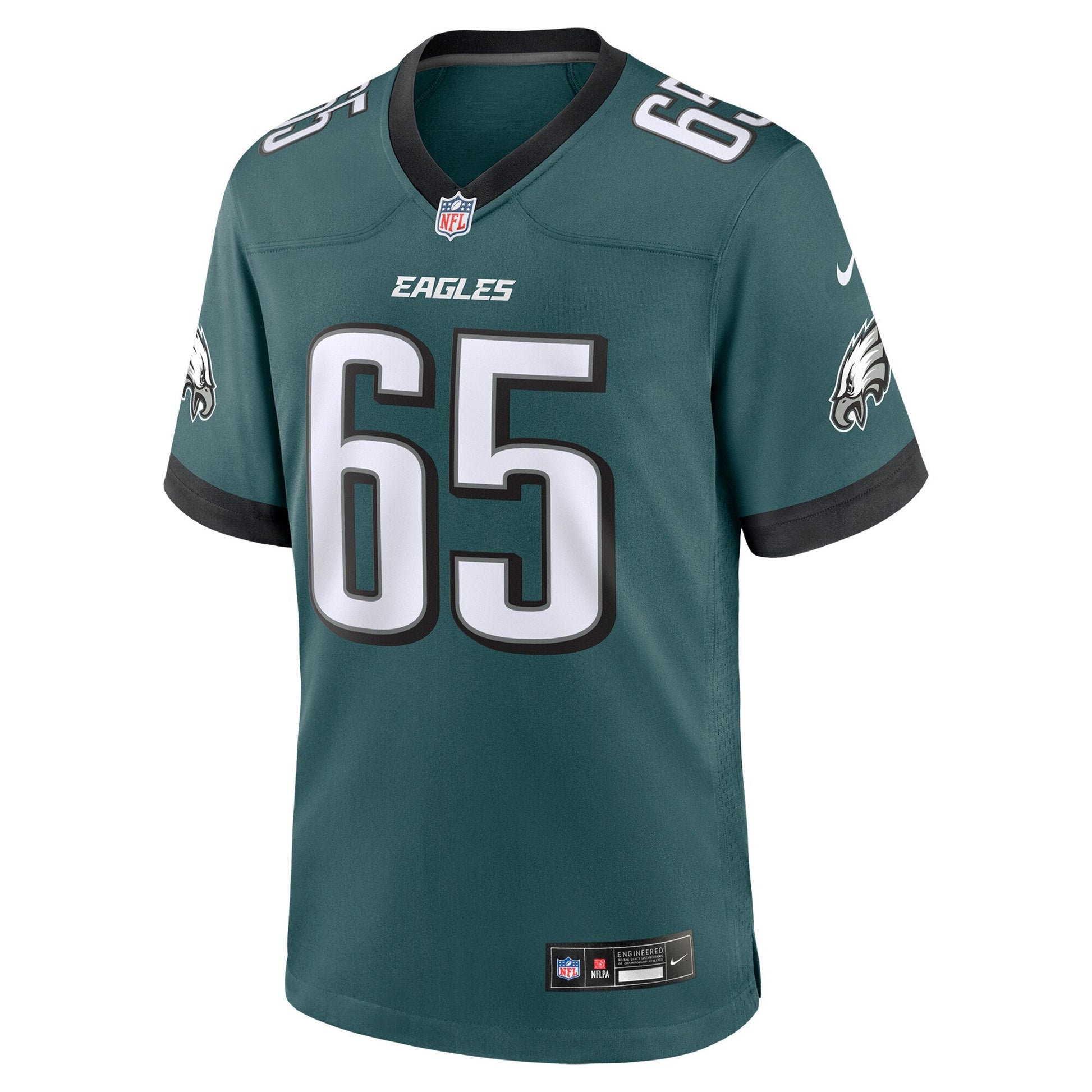 Lane Johnson Philadelphia Eagles Team Game Jersey - Midnight Green football jersey product view 2