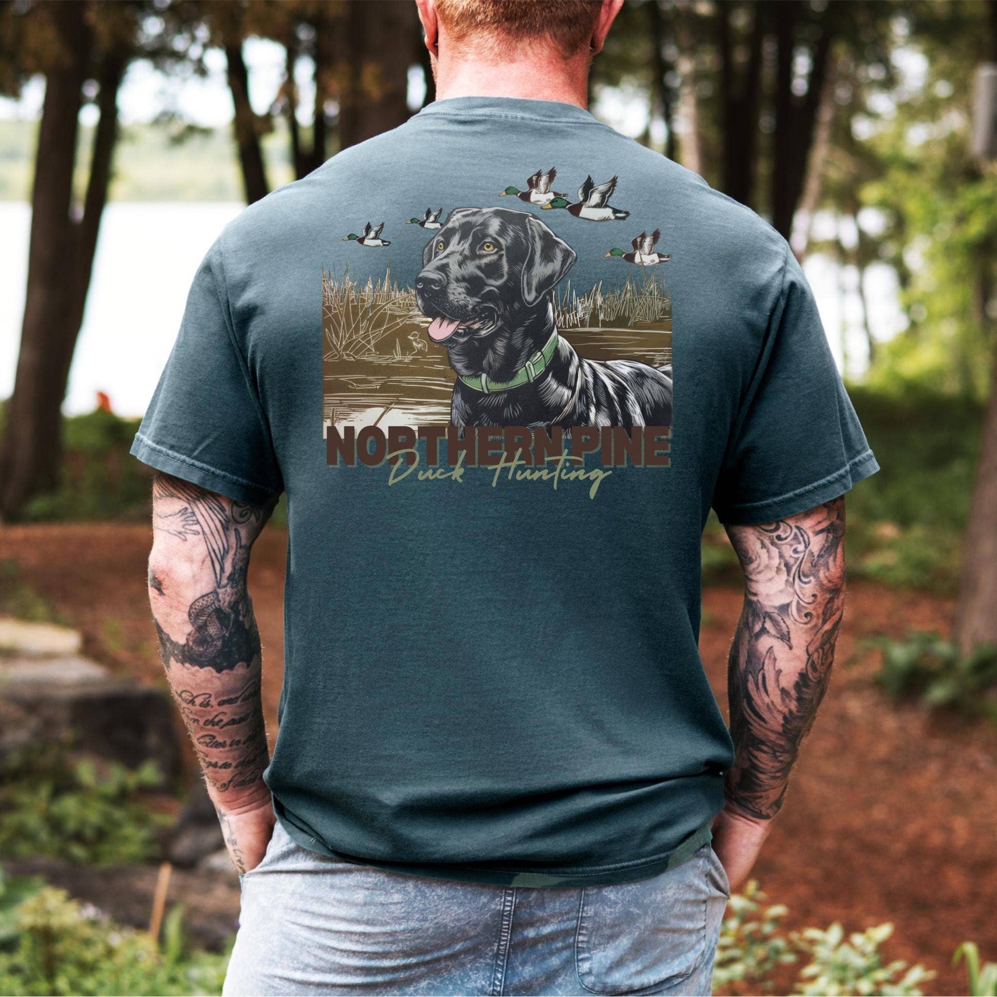 Black Lab Duck Hunting Shirt For Bird Dog Lovers & Hunters Unisex T-shirt, Sweatshirt, Hoodie, Long Sleeve Tee - T-Shirt, Sweatshirt, Hoodie