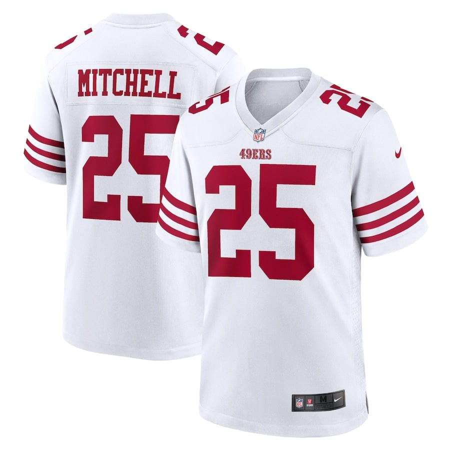 Elijah Mitchell San Francisco 49ers Jersey football jersey product view 1