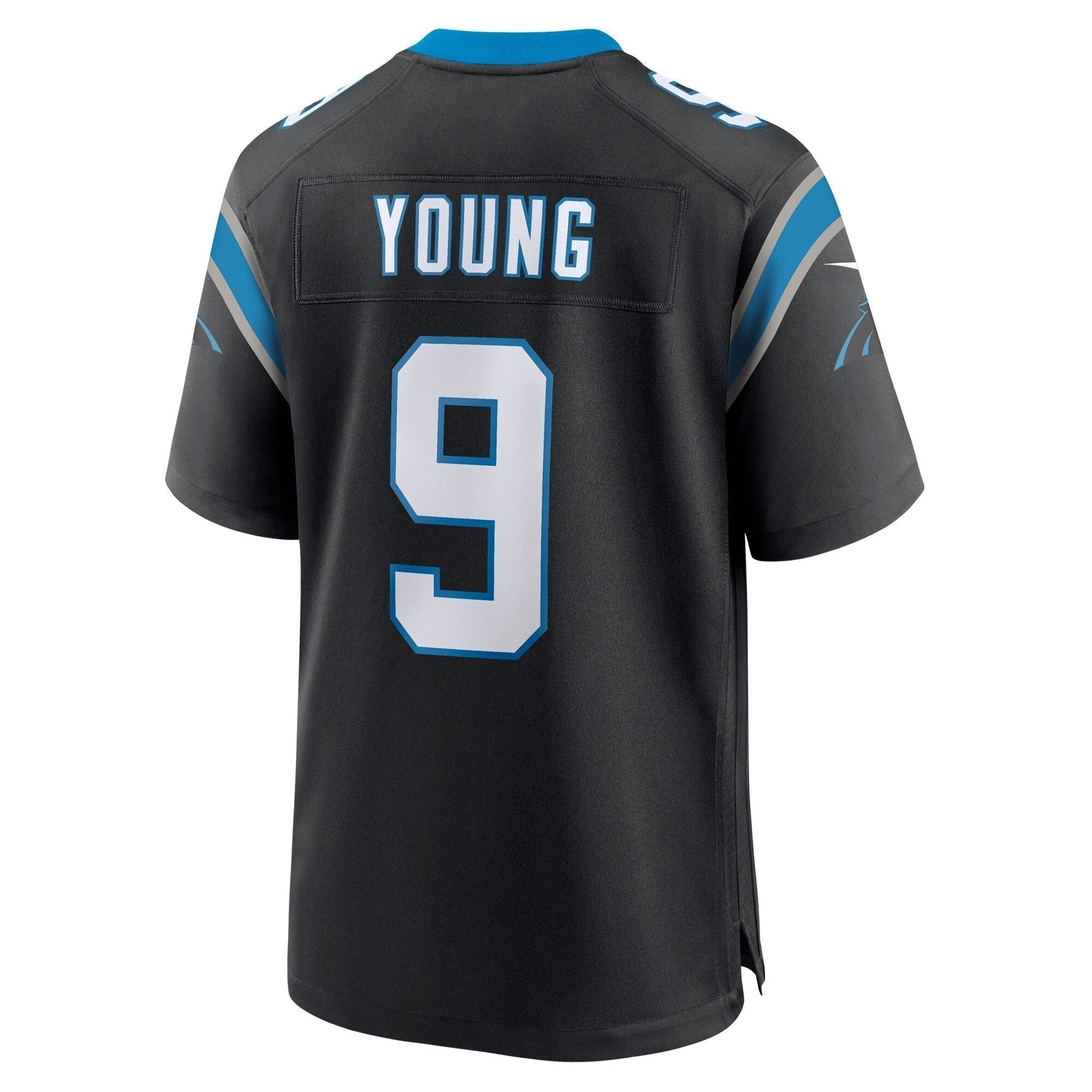 Bryce Young Carolina Panthers Team Game Jersey - Black football jersey product view 3