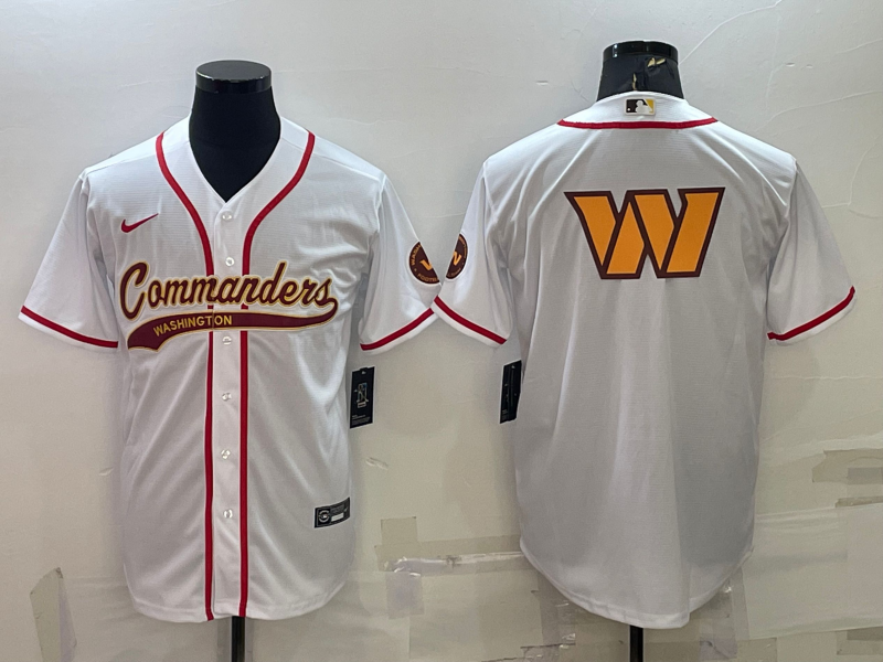 Men's Washington Commanders White Game Jersey football jersey product view 1